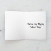 Oude vuurtoren op een Rocky Cliff Vaderdag Kaart (Binnen)