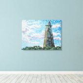 Oude vuurtoren van Baldy Canvas Afdruk (Insitu (Houten vloer))