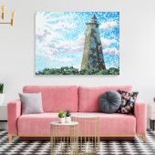 Oude vuurtoren van Baldy Canvas Afdruk (Insitu (Woonkamer))