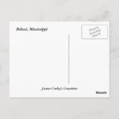 Oude vuurtoren van Biloxi Briefkaart (Achterkant)