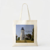 Oude vuurtoren van de Presque Isle canvas tas (Voorkant)