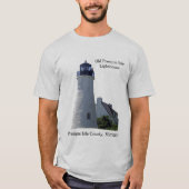 Oude vuurtoren van de Presque Isle shirt (Voorkant)