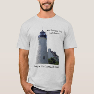 Oude vuurtoren van de Presque Isle shirt