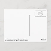 Oude vuurtoren van het Punt van de Opdracht Briefkaart (Achterkant)