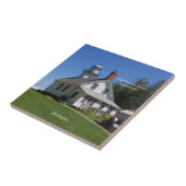 Oude vuurtoren van het Punt van de Opdracht Tegeltje (Zijkant)