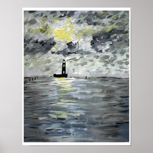 Oude vuurtoren van Louisiana Poster (Voorkant)