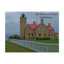 Oude vuurtoren van Mackinac Point