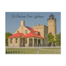 Oude vuurtoren van Mackinac Point