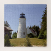 Oude vuurtoren van Presque Isle Legpuzzel (Verticaal)