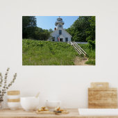 Oude vuurtoren voor Mission Point Poster (Keuken)