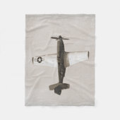Oude Vuurvliegtuigen B&W-vliegenbank Fleece Deken (Voorkant)