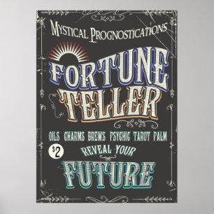 Oude waarzegger poster