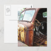 Oude wagen: geen deur briefkaart (Voorkant / Achterkant)