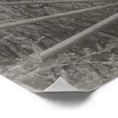 Oude wagen wiel verouderd zwart en wit poster (Hoek)