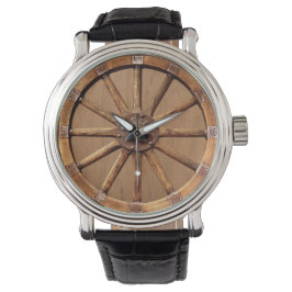 Oude wagenwiel horloge