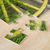 Oude wagon in een oude goudstad legpuzzel (Zijkant)