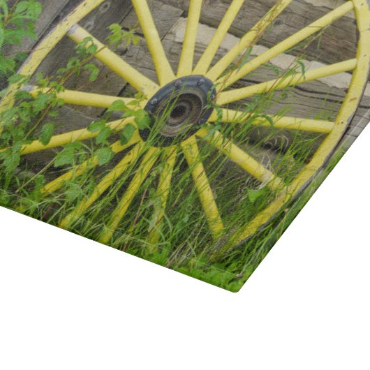 Oude wagon in een oude goudstad snijplank (Hoek)