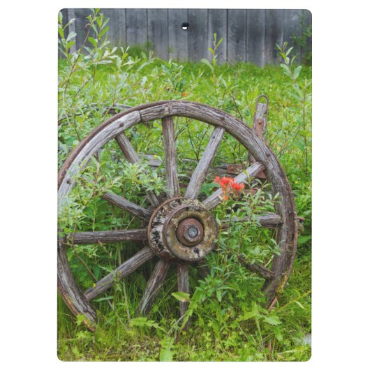 Oude wagon in oude gouden stad 3 klembord (Achterkant)