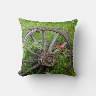 Oude wagon in oude gouden stad 3 kussen