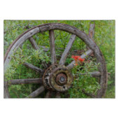 Oude wagon in oude gouden stad 3 snijplank (Voorkant)