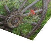 Oude wagon in oude gouden stad 3 snijplank (Hoek)