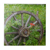 Oude wagon in oude gouden stad 3 tegeltje (Voorkant)