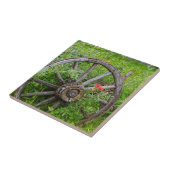 Oude wagon in oude gouden stad 3 tegeltje (Zijkant)