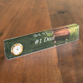 Oude wagon nummer één vader naambordje (Zijkant)