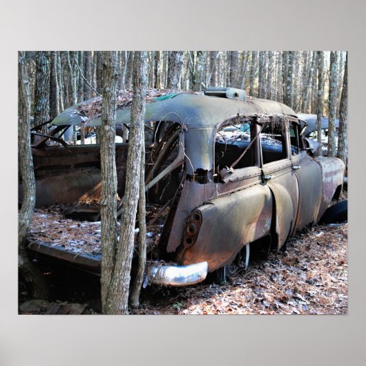 Oude Wagon van het Wrecked Station Poster (Voorkant)