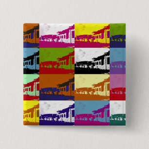 OUDE WALES VIERKANTE BUTTON 5,1 CM