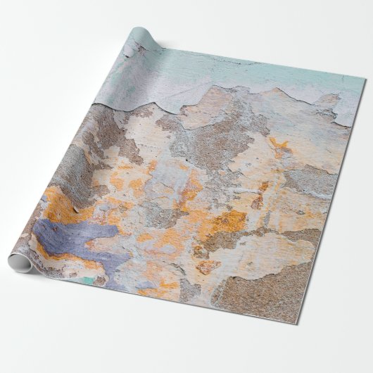 Oude Wallgrunge, abstract, oud, kunst, achtergrond Cadeaupapier (Uitgerold)