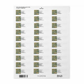 Oude Walter Crane Ara en citrusvrucht kunst Etiket (Full Sheet)