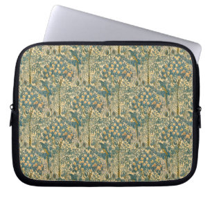 Oude Walter Crane Ara en citrusvruchtenkunst Laptop Sleeve