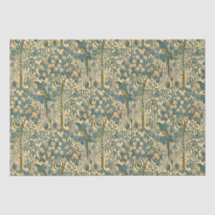 Oude Walter Crane Ara- en citrusvruchtkunst Tissuepapier