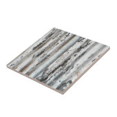 Oude wand van gegolfd metaal tegeltje (Zijkant)