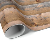 Oude wand van houten planken met scheuren. Beam ge Cadeaupapier (Rol Hoek)