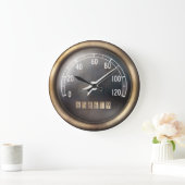 Oude wandklok van snelheidsmeter (Huis)