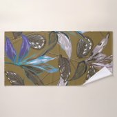 Oude wandtextuur met scheuren, achtergrond badhanddoek (Badhanddoek)