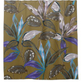 Oude wandtextuur met scheuren, achtergrond douchegordijn (Voorkant)