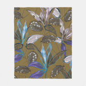 Oude wandtextuur met scheuren, achtergrond fleece deken (Voorkant)