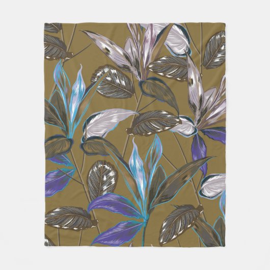 Oude wandtextuur met scheuren, achtergrond fleece deken (Voorkant)