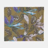 Oude wandtextuur met scheuren, achtergrond fleece deken (Voorkant (Horizontaal))