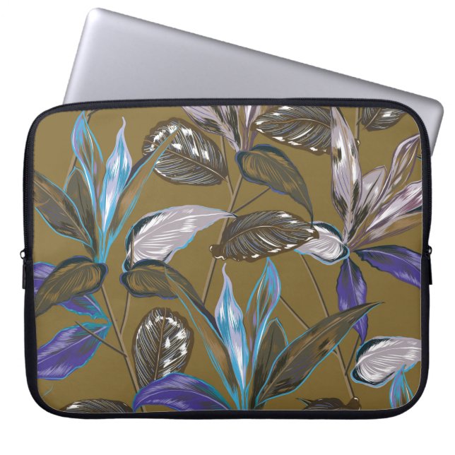 Oude wandtextuur met scheuren, achtergrond laptop sleeve (Voorkant)