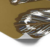 Oude wandtextuur met scheuren, achtergrond poster (Hoek)