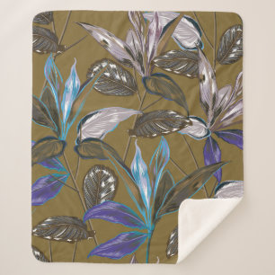 Oude wandtextuur met scheuren, achtergrond sherpa deken