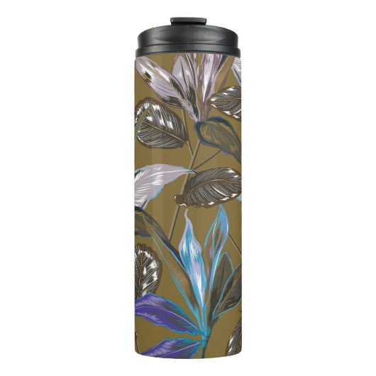 Oude wandtextuur met scheuren, achtergrond thermosbeker (Voorkant)