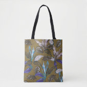 Oude wandtextuur met scheuren, achtergrond tote bag (Voorkant)