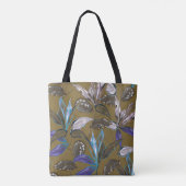Oude wandtextuur met scheuren, achtergrond tote bag (Achterkant)