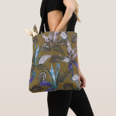 Oude wandtextuur met scheuren, achtergrond tote bag (Dichtbij)