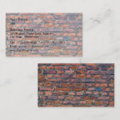 Oude wandtextuur van stenen visitekaartje (Voorkant / Achterkant)